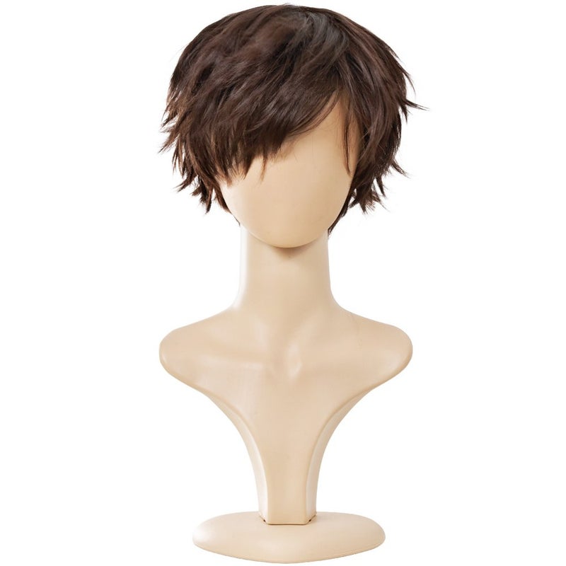 Ecvtop Wigs for Mens' Death Note Male Short Hair Wig Costume Cosplay Wigs (Light Brown) - Image 1
